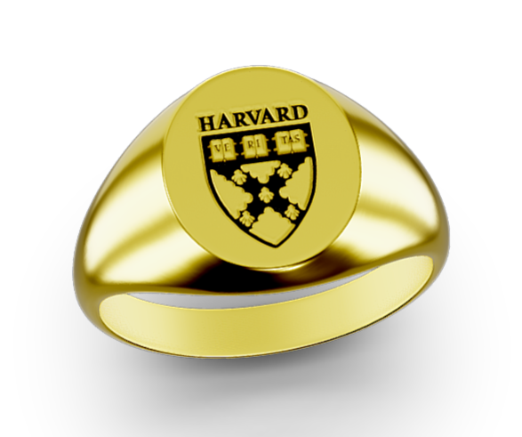 Signitas Inc Harvard Business School Oval Signet Ring