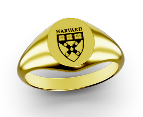 Signitas Inc Harvard Business School Oval Signet Ring