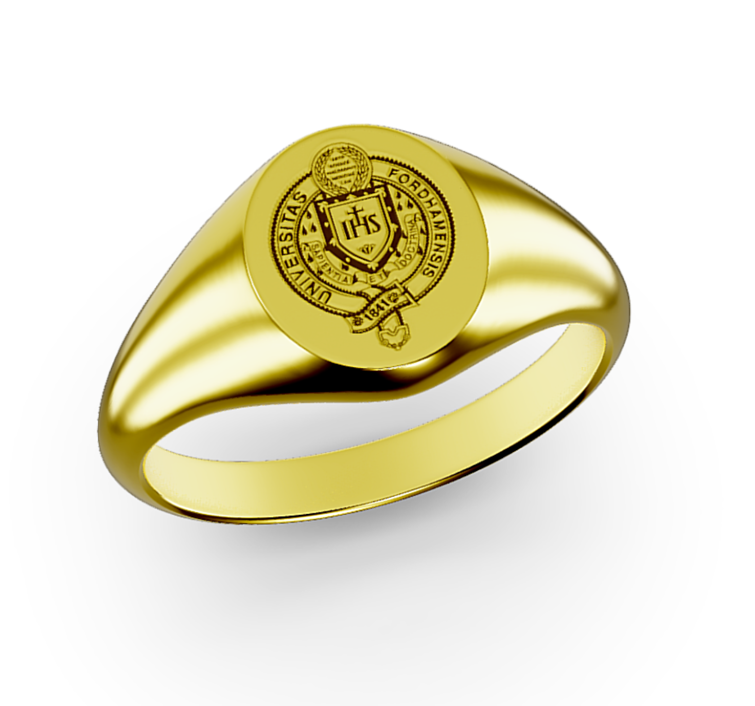 Signitas Inc Fordham University Oval Signet Ring