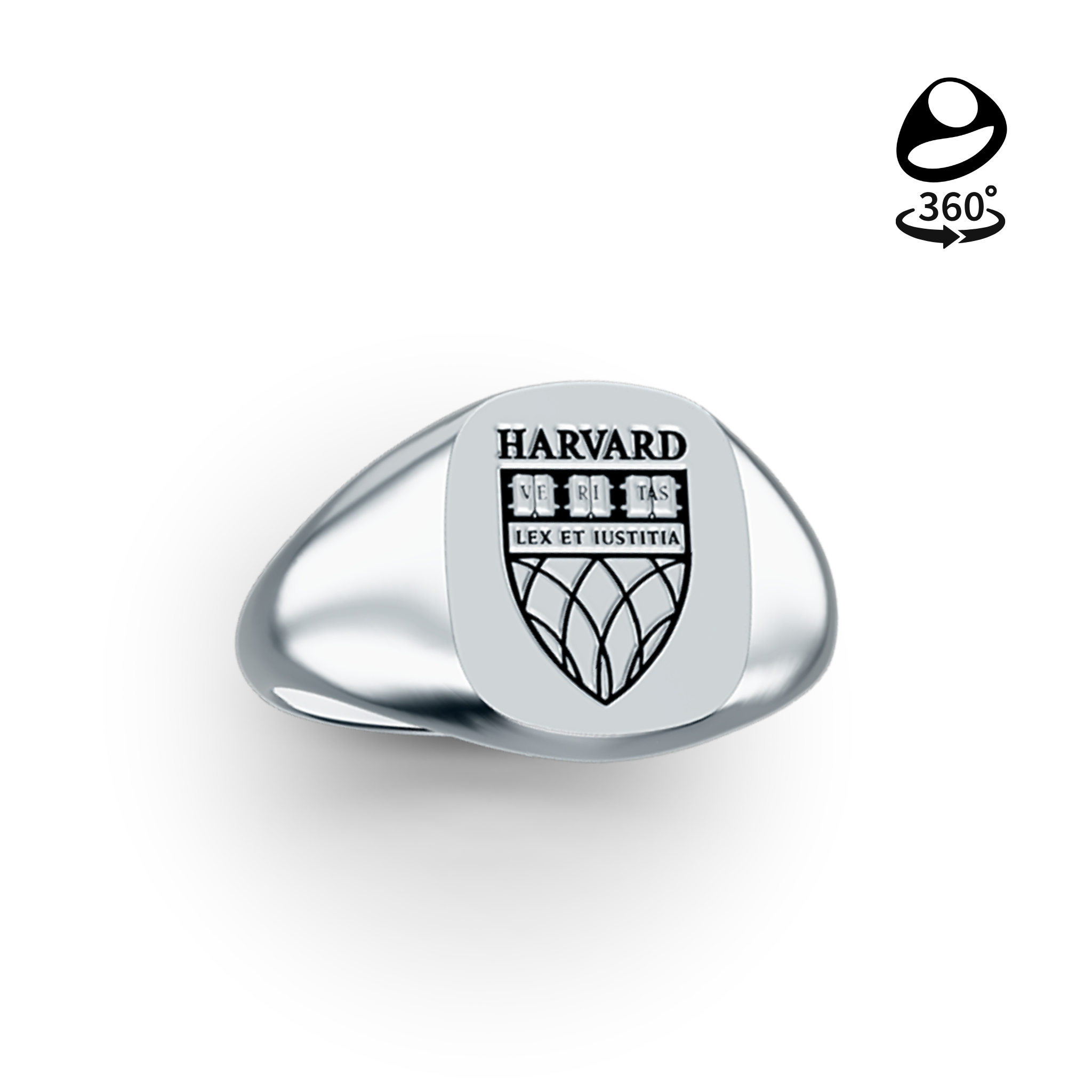 Signitas Inc | Harvard Law School Square Signet Ring