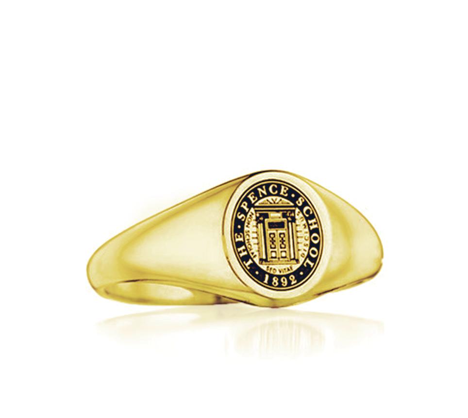 Signitas Inc The Spence School Oval Signet Ring